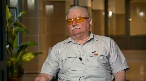 Former Polish president, Lech Wałęsa in "Fakty po Faktach" TVN24
