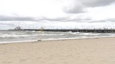 Sopot: część mola zamknięta z powodu sztormu