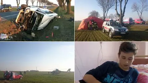 Kłobuczyce: wypadek busa z dziećmi. Policja szuka świadków