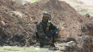 Ukraińscy pogranicznicy starają się jak najpilniej strzec lądowych połączeń z okupowanym Krymem
