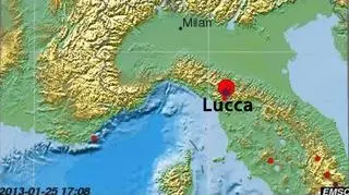 Epicentrum trzęsienia znajdowało się w pobliżu miasta Lucca