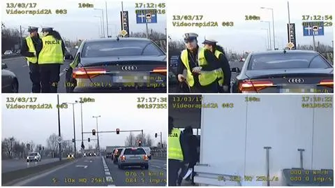Policjanci eskortowali kierowcę do szpitala
