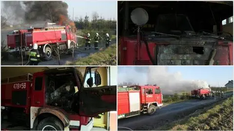 Wóz strażacki spłonął. OSP z Trzemeśni apeluje o pomoc