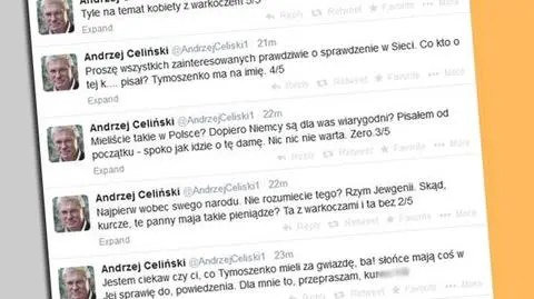 Celiński o Tymoszenko: Dla mnie to, przepraszam, k...a