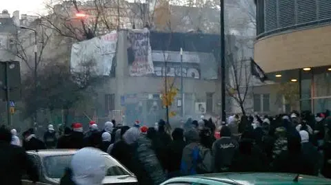 Zamieszki przy okazji "Marszu Niepodległości" zaczęły się od burd przy squacie przy ul. Skorupki