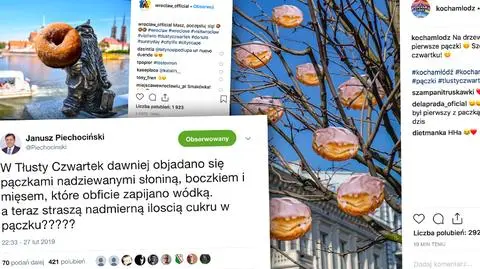 Tłusty czwartek w mediach społecznościowych