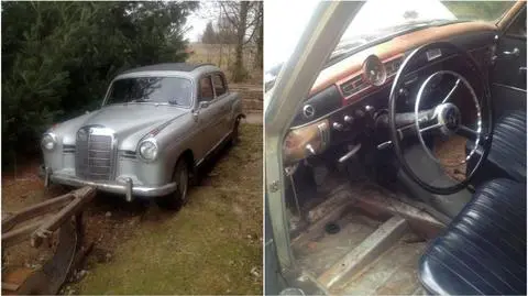 Skradziony został Mercedes Ponton z 1958 roku wart 40 tys. złotych 