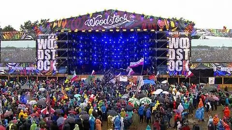 Strugi deszczu na Woodstocku, start imprezy opóźniony