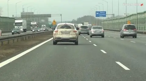 Zabrze, Gliwice, Katowice, A4. Mandaty za jazdę lewym pasem
