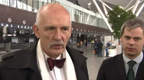 Korwin-Mikke na konferencji w Gdańsku