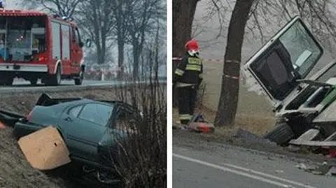 21-latek wjechał w tira. Zginął na miejscu