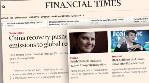 Premier Szydło w "Financial Times" podsumowuje dwa lata rządu PiS
