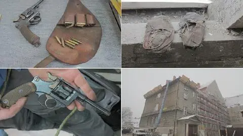 Podczas remontu dachu znaleźli 122-letni rewolwer