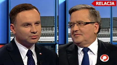 Polityczne starcie Andrzeja Dudy i Bronisława Komorowskiego przed drugą turą wyborów