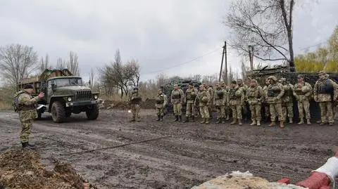 Na nagraniu pozycje wojsk ukraińskich w pobliżu okupowanego przez rebeliantów Doniecka
