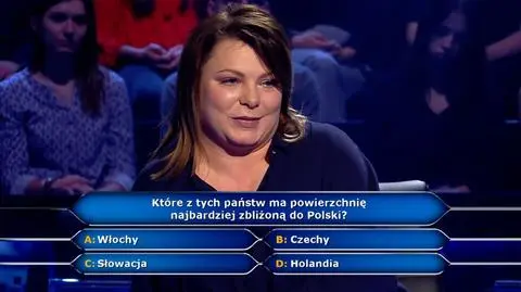 Które z tych państw ma powierzchnię najbardziej zbliżoną do Polski? Pytanie z "Milionerów" za tysiąc złotych