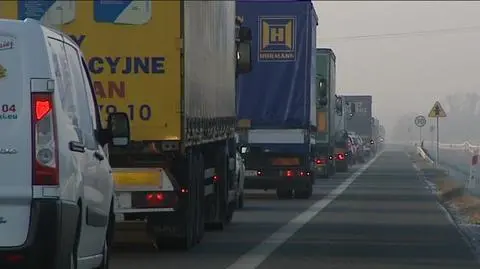 Poranne korki na krajowej "5"