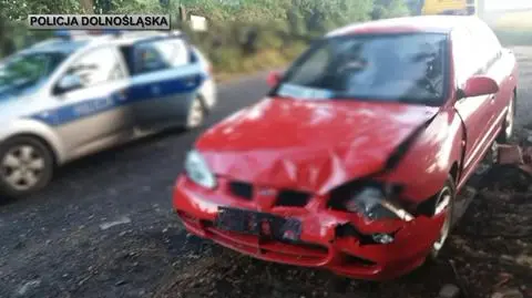 Dolny Śląsk: spowodował kolizję, porzucił samochód i zaczął uciekać