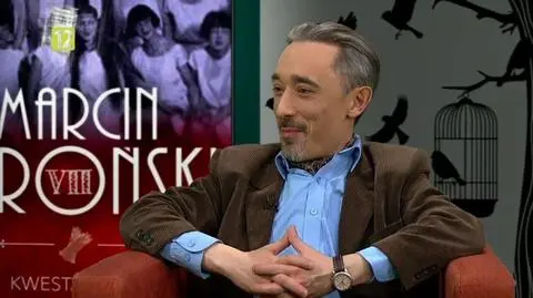 Marcin Wroński opowiadał Agacie Passent i Filipowi Łobodzińskiemu o swoich retro kryminałach