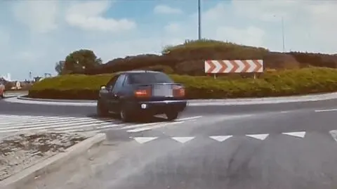 Pijany kierowca wjechał na rondo pod prąd
