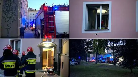 Nietrzeźwy ojciec z dziećmi w płonącym budynku w Częstochowie