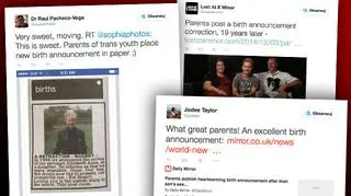 Rodzice opublikowali anons w gazecie