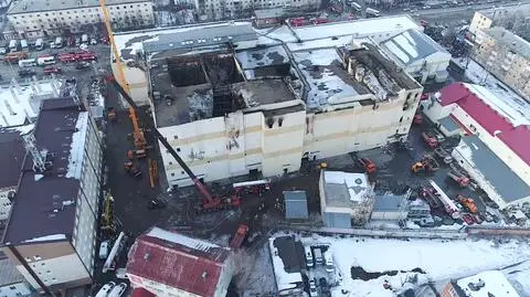 Rosja: ogrom zniszczeń po pożarze centrum handlowego. Zginęły 64 osoby