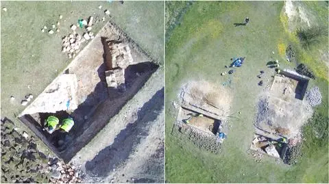 Archeolodzy eksplorują pozostałości zamku