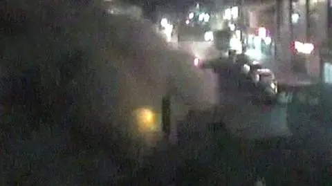 Nagranie trzęsienia z kamery przemysłowej