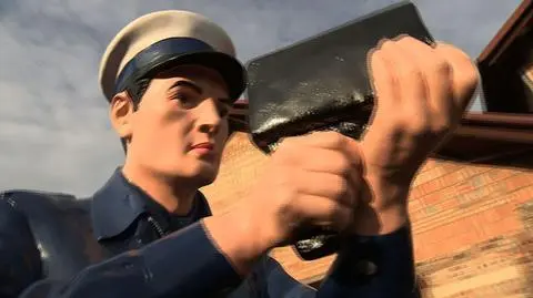 Policjanci w Bojszowach to atrapy