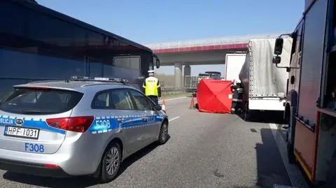 Śmiertelny wypadek na A2. Bus wjechał w tira