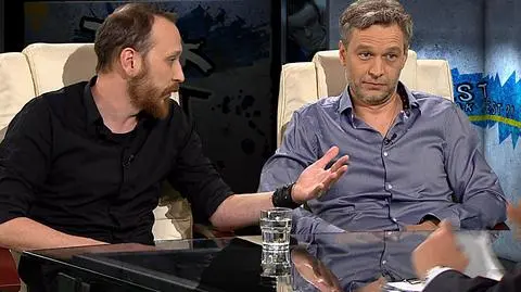 Paweł Demirski i Michał Żebrowski byli gośćmi programu "Tak jest" w TVN24