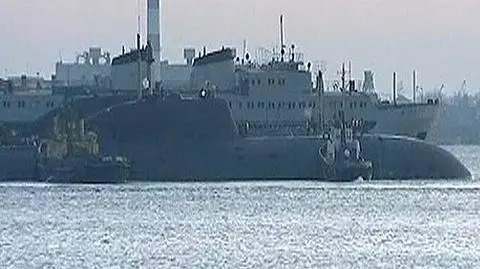 Podwodny okręt atomowy płynie do Indii