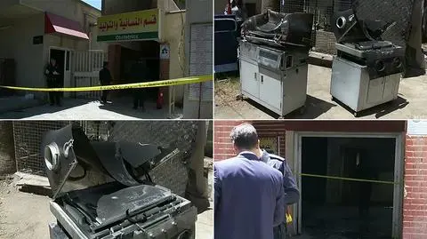 Irak. Pożar w szpitalu w Bagdadzie
