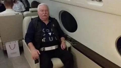 Lech Wałęsa o koszulce z napisem "Konstytucja"