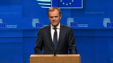 Donald Tusk odniósł się do propozycji Theresy May na konferencji prasowej 