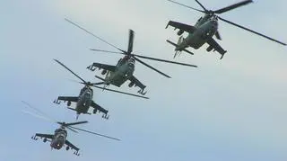 Mężczyzna ukradł sprzęt ze śmigłowcowca Mi-24