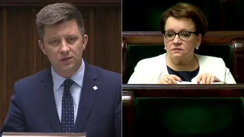 Wicepremier Beata Szydło odpowiada na pytanie o prezentację projektu nowelizacji Prawa oświatowego 