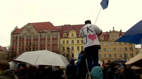 Manifestacja KOD we Wrocławiu