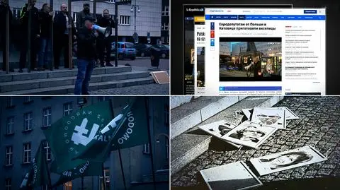 Szubienice ze zdjęciami europosłów w Katowicach. Co zrobiła prokuratura?