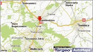 Tir zablokował drogę 35 koło Świebodzic