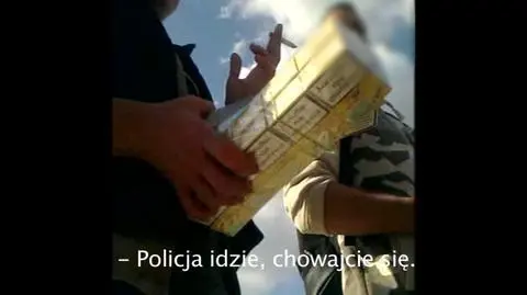Nielegalny handel papierosami za plecami policjantów
