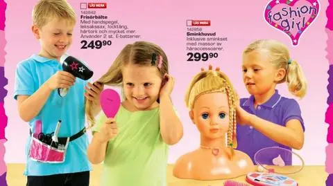 Równość płci także w katalogu z zabawkami. W Szwecji