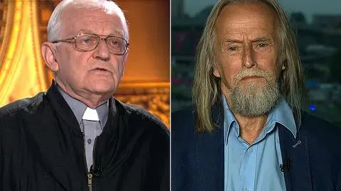 Ks. prof. Adam Szostek i prof. Tadeusz Sławek w "Faktach po Faktach"