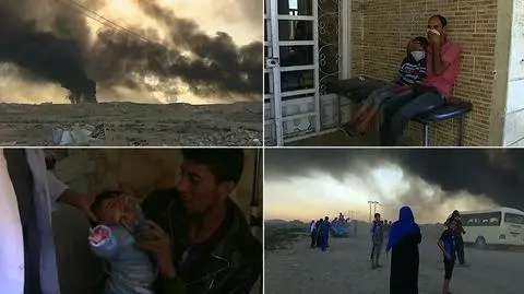 Irak. Pożar zakładów chemicznych koło Mosulu