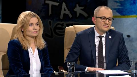 dr Błażej Poboży i Dorota Łoboda w Tak Jest 