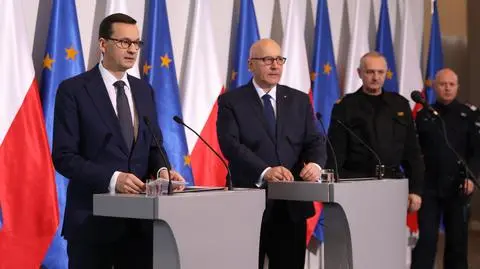 Konferencja po pożarze w Koszlinie