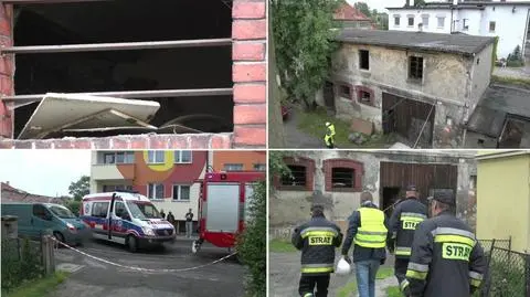 Zawalił się na niego strop, podłoga się zapadła. Mężczyzna nie żyje