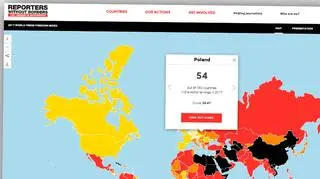 Polska wyraźnie spada od 2015 roku w rankingu wolności mediów