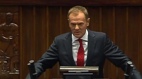 Premier Donald Tusk w Sejmie 